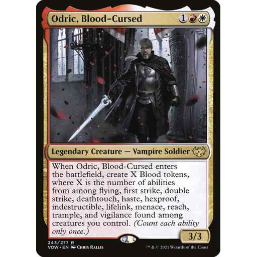 Innistrad: Crimson Vow - 243 - Odric, Blood-Cursed - Rare - WR - Non-foil