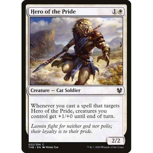 Theros Beyond Death - 22 - Hero of the Pride - Common - W - Non-foil