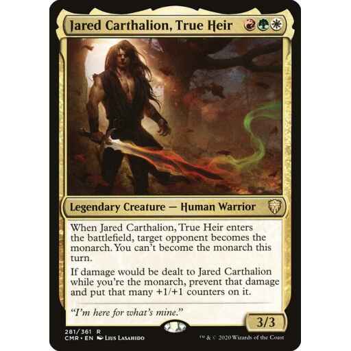 Commander Legends - 281 - Jared Carthalion, True Heir - Rare - Multi - Non-foil