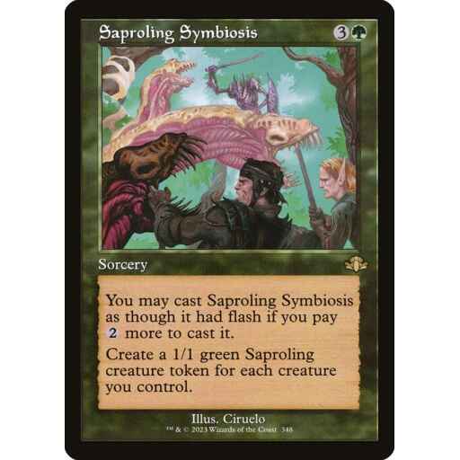 Dominaria Remastered - 348 - Saproling Symbiosis - Rare - G - Foil