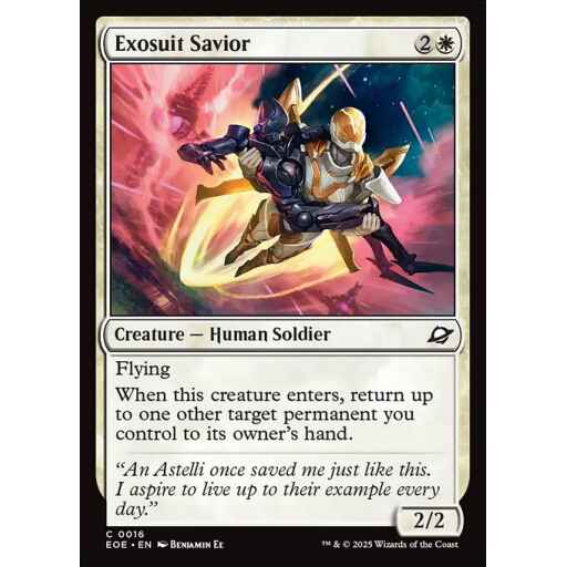 Edge of Eternities - 16 - Exosuit Savior - Common - W - Non-foil