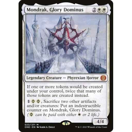 Phyrexia: All Will Be One - 23 - Mondrak, Glory Dominus - Mythic - W - Non-foil