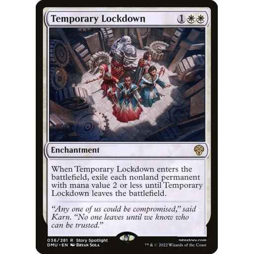 Dominaria United - 36 - Temporary Lockdown - Rare - W - Non-foil