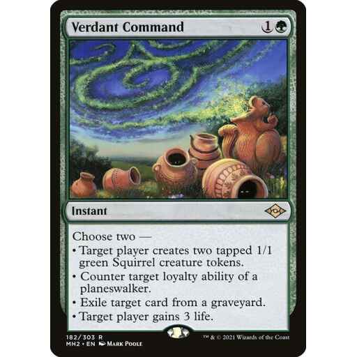 Modern Horizons 2 - 182 - Verdant Command - Rare - G - Non-foil