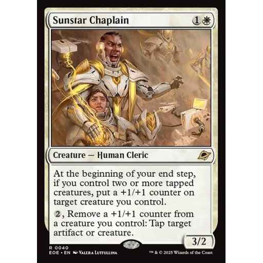 Edge of Eternities - 40 - Sunstar Chaplain - Rare - W - Non-foil