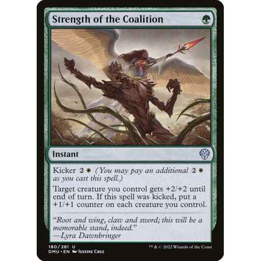 Dominaria United - 180 - Strength of the Coalition - Uncommon - G - Non-foil