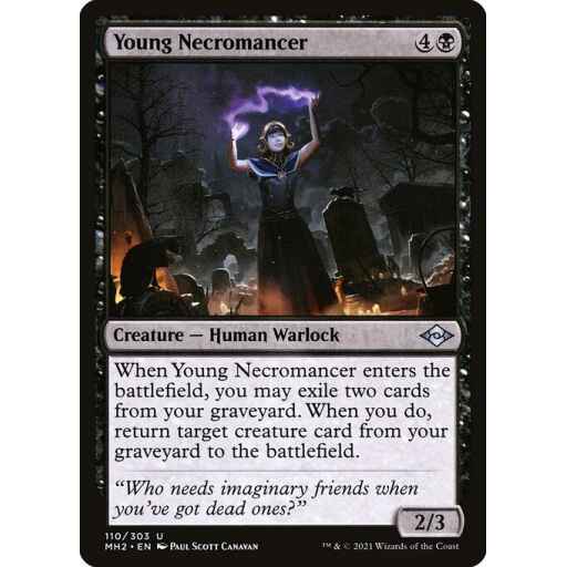 Modern Horizons 2 - 110 - Young Necromancer - Uncommon - B - Non-foil