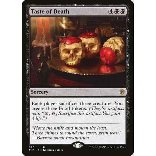 Throne of Eldraine - 320 - Taste of Death - Rare - B - Non-foil