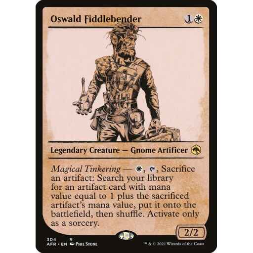 Adventures in the Forgotten Realms - 304 - Oswald Fiddlebender - Rare - W - Non-foil