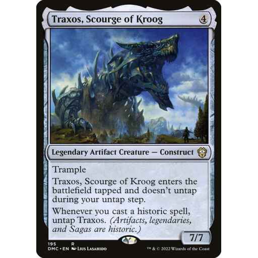 Dominaria United Commander - 195 - Traxos, Scourge of Kroog - Rare - C - Non-foil