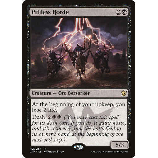 Dragons of Tarkir - 112 - Pitiless Horde - Rare - B - Non-foil