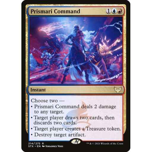 Strixhaven: School of Mages - 214 - Prismari Command - Rare - UR - Non-foil