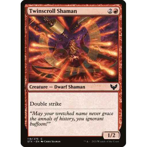 Strixhaven: School of Mages - 118 - Twinscroll Shaman - Common - R - Non-foil