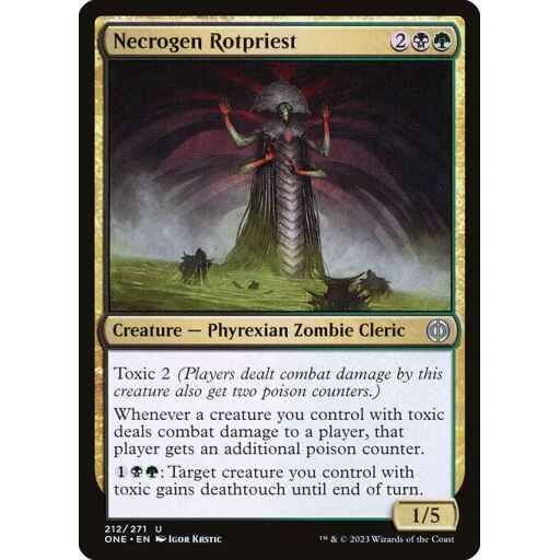 Phyrexia: All Will Be One - 212 - Necrogen Rotpriest - Uncommon - BG - Non-foil