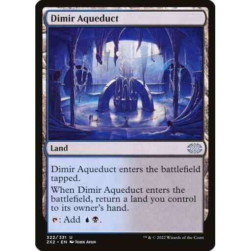 Double Masters 2022 - 322 - Dimir Aqueduct - Uncommon - C - Non-foil