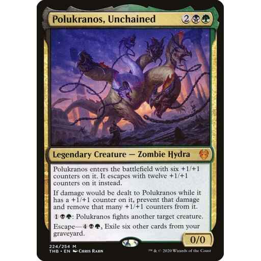 Theros Beyond Death - 224 - Polukranos, Unchained - Mythic - BG - Non-foil