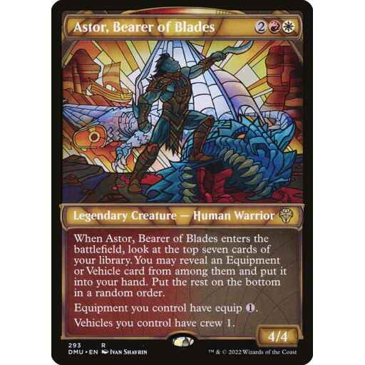 Dominaria United - 293 - Astor, Bearer of Blades - Rare - WR - Non-foil