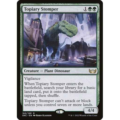 Streets of New Capenna - 160 - Topiary Stomper - Rare - G - Non-foil