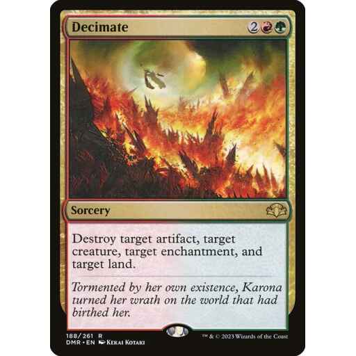 Dominaria Remastered - 188 - Decimate - Rare - RG - Non-foil