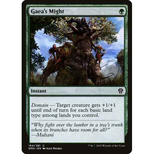 Dominaria United - 164 - Gaea's Might - Common - G - Non-foil