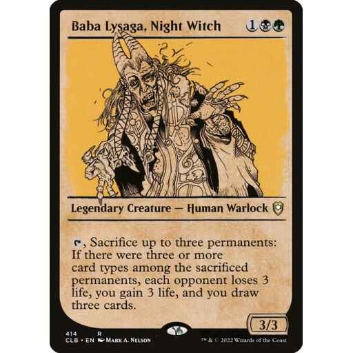 Commander Legends: Battle for Baldur's Gate - 414 - Baba Lysaga, Night Witch - Rare - BG - Non-foil