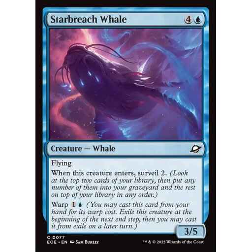 Edge of Eternities - 77 - Starbreach Whale - Common - U - Foil
