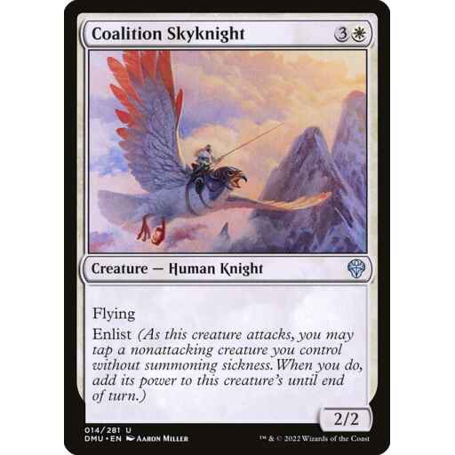 Dominaria United - 14 - Coalition Skyknight - Uncommon - W - Non-foil