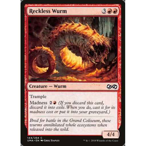 Ultimate Masters - 144 - Reckless Wurm - Common - R - Non-foil