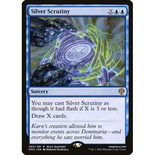 Dominaria United - 65 - Silver Scrutiny - Rare - U - Foil