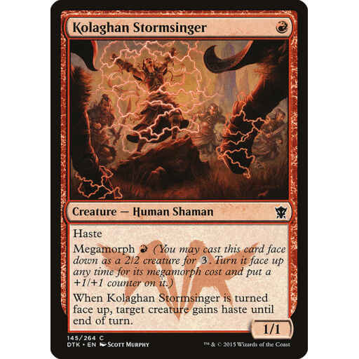 Dragons of Tarkir - 145 - Kolaghan Stormsinger - Common - R - Non-foil
