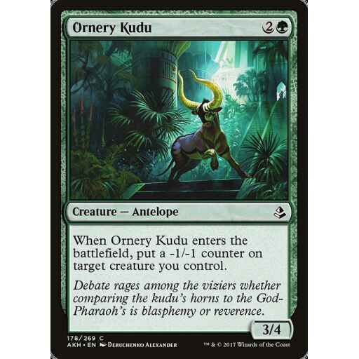 Amonkhet - 178 - Ornery Kudu - Common - G - Non-foil