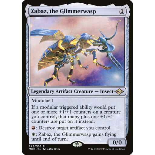 Modern Horizons 2 - 243 - Zabaz, the Glimmerwasp - Rare - C - Non-foil