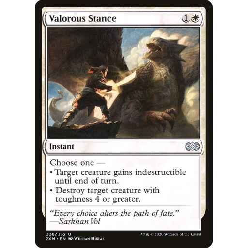 Double Masters - 38 - Valorous Stance - Uncommon - W - Non-foil