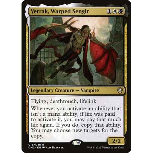 Dominaria United Commander - 16 - Verrak, Warped Sengir - Rare - WB - Non-foil