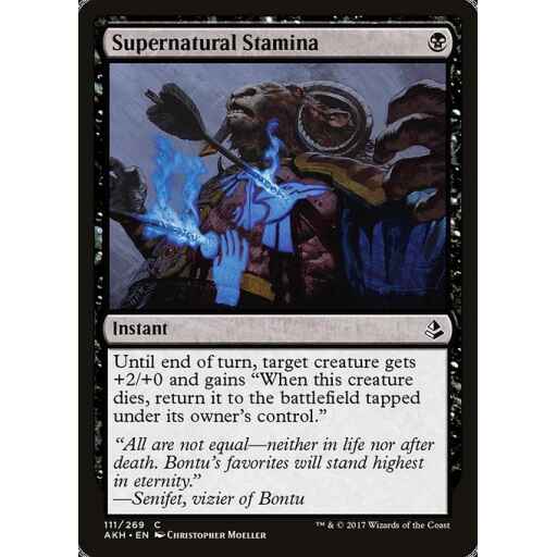Amonkhet - 111 - Supernatural Stamina - Common - B - Non-foil
