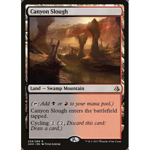 Amonkhet - 239 - Canyon Slough - Rare - C - Foil