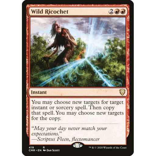 Commander Legends - 419 - Wild Ricochet - Rare - R - Non-foil