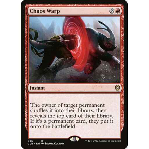 Commander Legends: Battle for Baldur's Gate - 785 - Chaos Warp - Rare - R - Non-foil