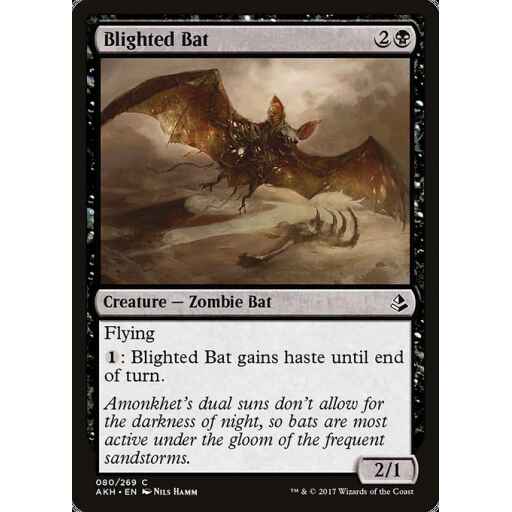 Amonkhet - 80 - Blighted Bat - Common - B - Non-foil