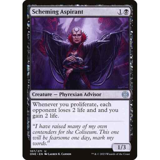 Phyrexia: All Will Be One - 107 - Scheming Aspirant - Uncommon - B - Non-foil