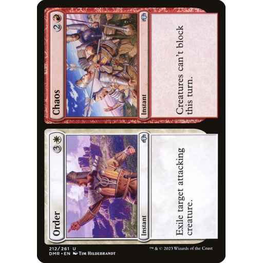 Dominaria Remastered - 212 - Order // Chaos - Uncommon - WR - Non-foil