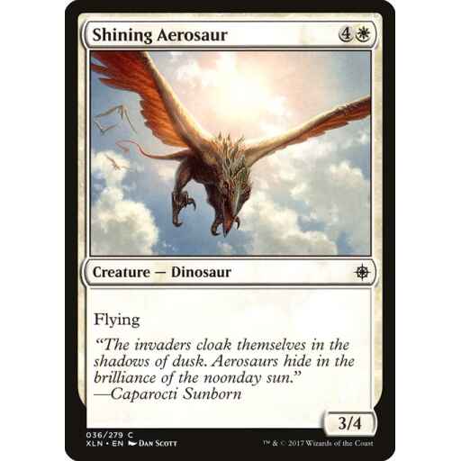 Ixalan - 36 - Shining Aerosaur - Common - W - Non-foil