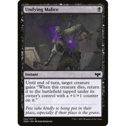 Innistrad: Crimson Vow - 134 - Undying Malice - Common - B - Non-foil
