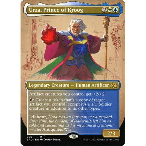 The Brothers' War - 296 - Urza, Prince of Kroog - Rare - WU - Non-foil