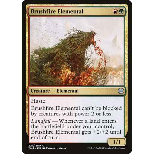 Zendikar Rising - 221 - Brushfire Elemental - Uncommon - RG - Non-foil