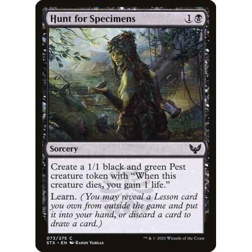Strixhaven: School of Mages - 73 - Hunt for Specimens - Common - B - Non-foil