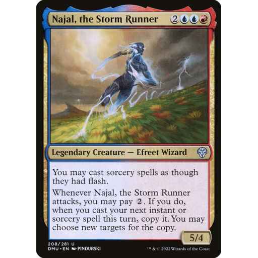 Dominaria United - 208 - Najal, the Storm Runner - Uncommon - UR - Non-foil