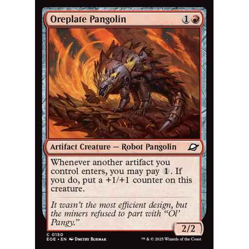 Edge of Eternities - 150 - Oreplate Pangolin - Common - R - Foil