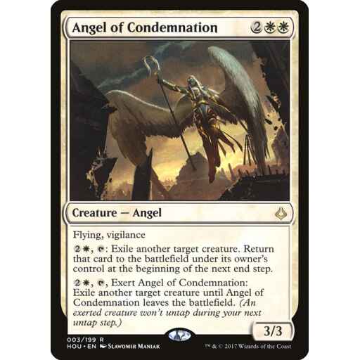 Hour of Devastation - 3 - Angel of Condemnation - Rare - W - Non-foil