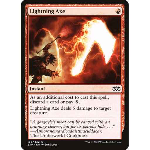 Double Masters - 135 - Lightning Axe - Common - R - Non-foil